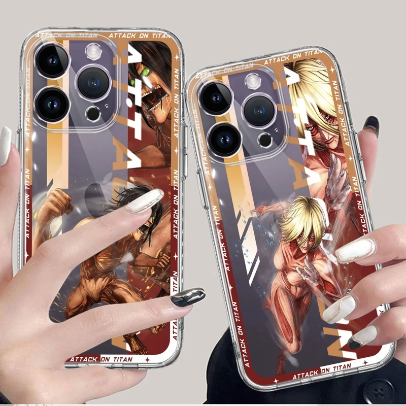 

Casing Attack On Titan Anime Eren Jaeger Funda Case For Apple iPhone 13 XR 11 12 14 Pro Max Mini XS X 12mini 13mini