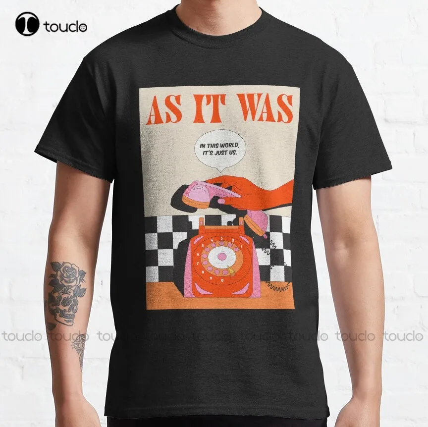 

As It Was Harry Retro Color Classic T-Shirt Harry'S House White T Shirts For Men All Seasons Breathable Cotton Retro Gd Hip Hop
