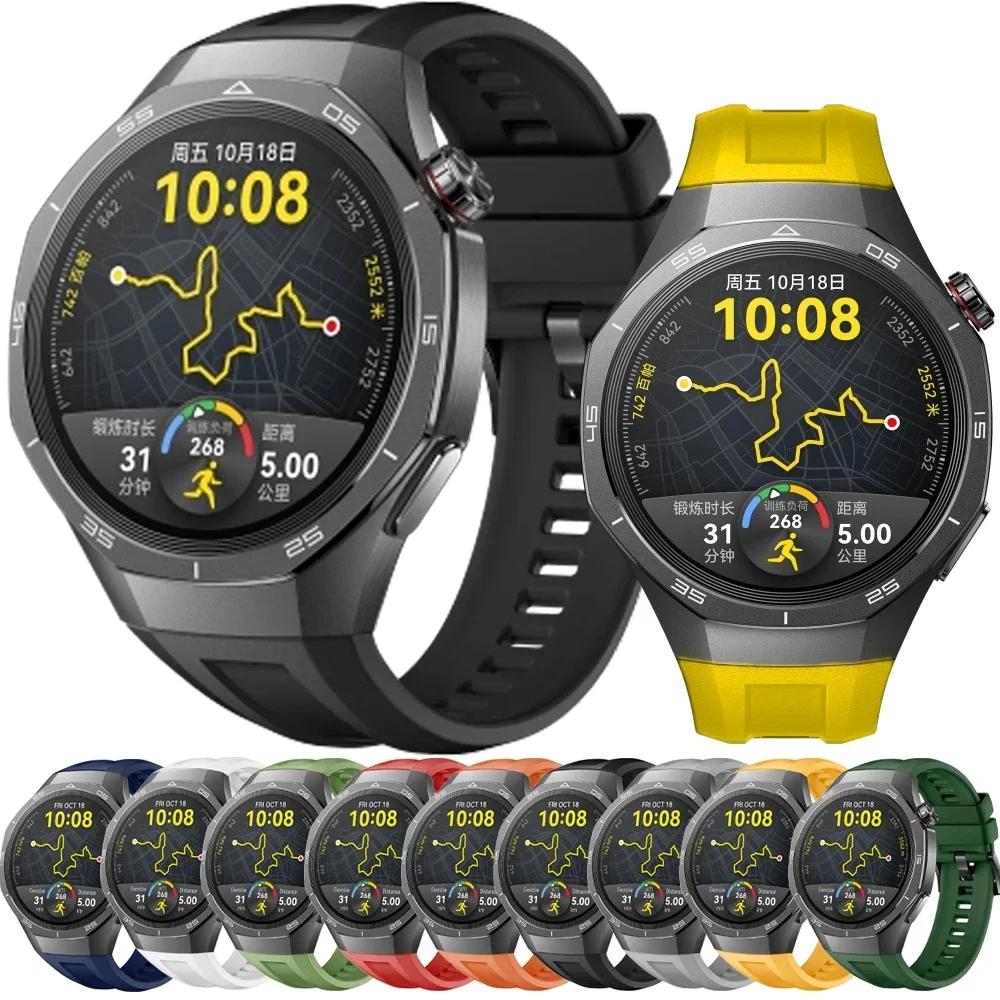 Фото Силиконовый ремешок для Huawei Watch GT 6 Pro 46 мм, спортивный браслет для Huawei GT6 GT6Pro GT5 GT5Pro GT4 GT3, браслет 22 мм, ремешок для часов №2