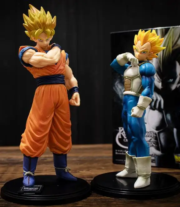 

20-23cm Dragon Ball Son Goku & Vegeta Wake Up Figure Model Toys