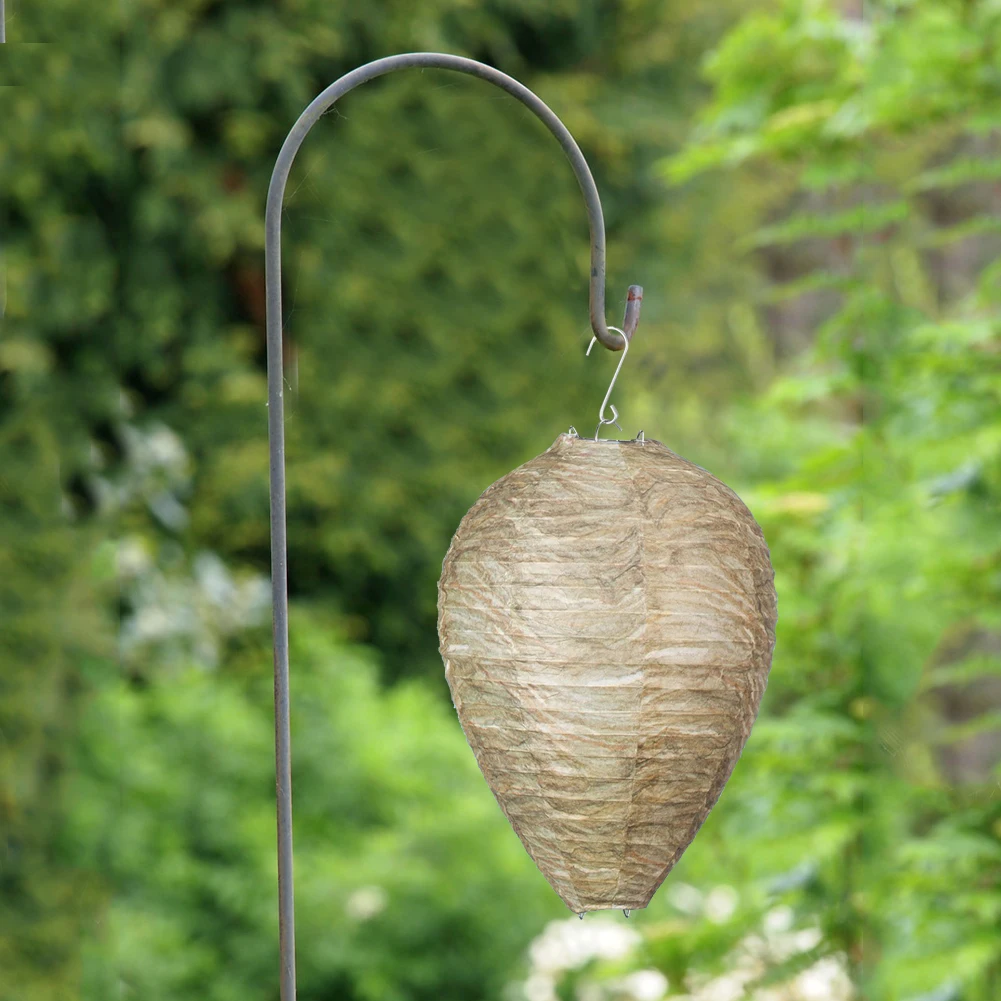 

11x8.7 inch Safe Garden Repellent Trap Non-Toxic Wasp Nest Decoy Repellent Hanging Hornets Fly Catcher Deterrent Traps Supply