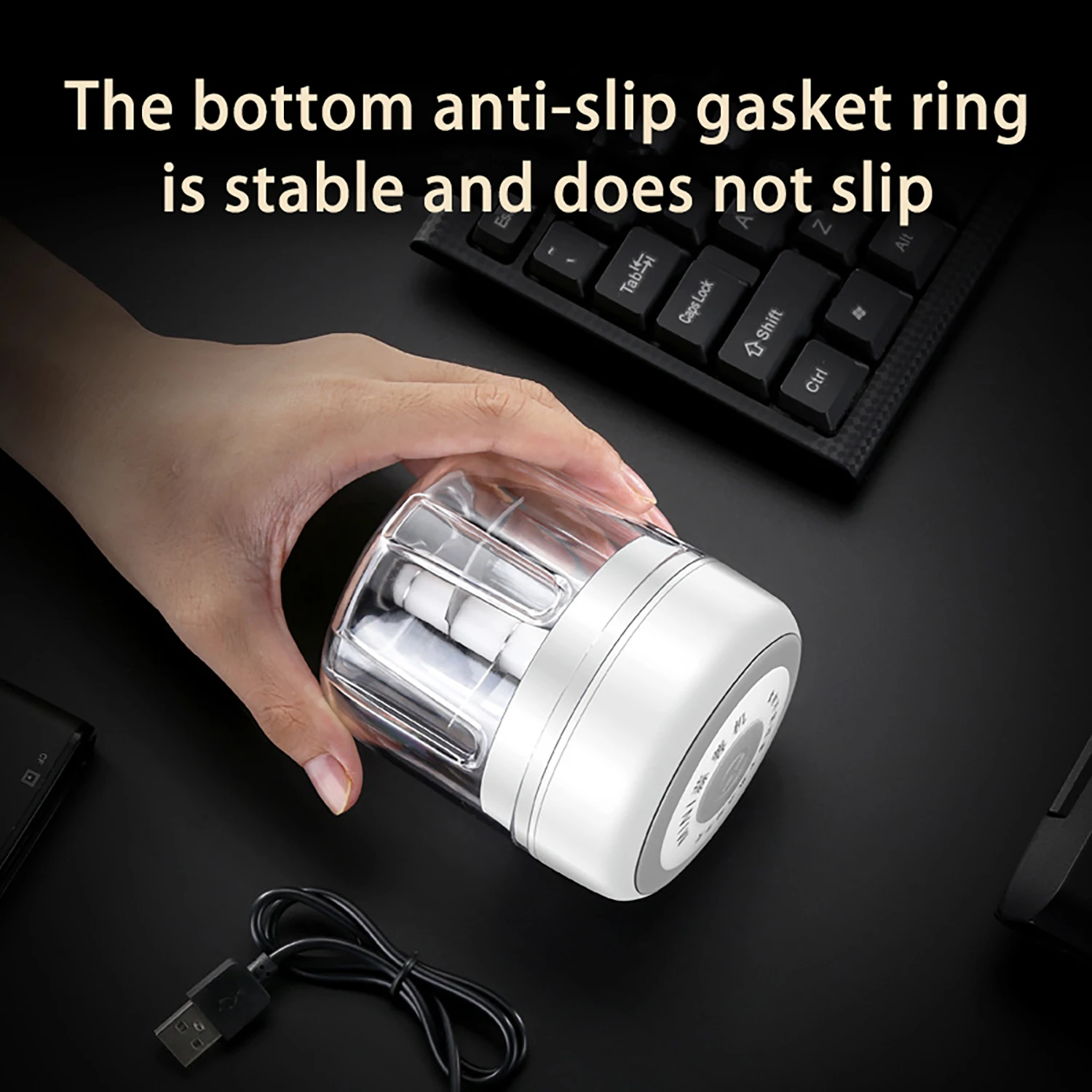 Электрическая чеснока давилка беспроводной мини-артефакт кухонный измельчитель