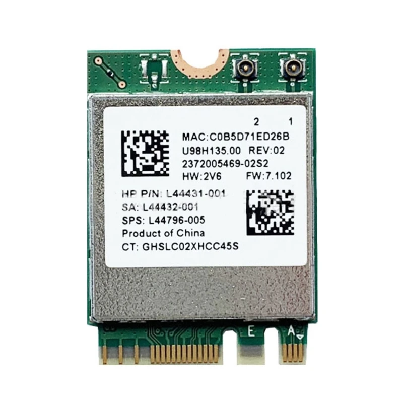 

Dual-Band Wireless-AC 2.4G-/5.8G WiFi Card Wireless RTL8822CE 802.11ac Card Bluetooth5.0-compatible .2-NGFF
