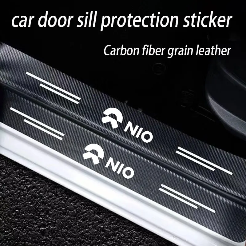 

Car Stickers Door Edge Protector Universal Welcome pedal decoration sticker For NIO ET5 NIO ES6 NIO ES8 NIO EC6 NIO ET7