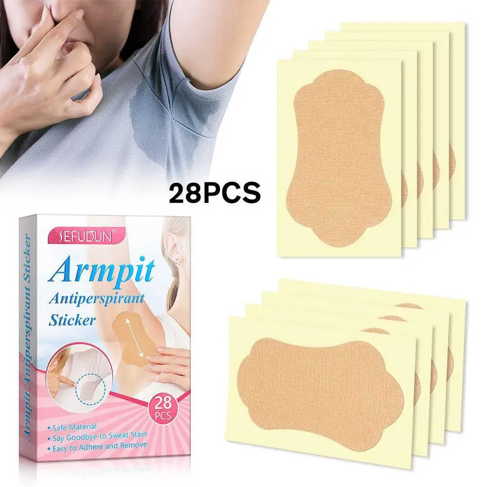 

28 Pcs Disposable Underarm Women Strong Absorbing Sweat Armpits Sweat Sticker Anti Sweat Pads Underarm Absorb Patch Deodorants