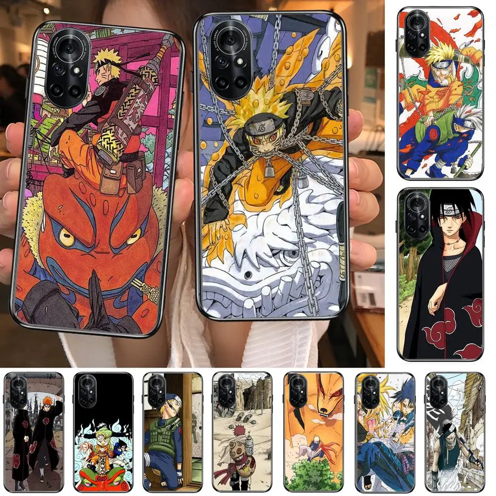 

Naruto comic anime Clear Phone Case For Huawei Honor 20 10 9 8A 7 5T X Pro Lite 5G Black Etui Coque Hoesjes Comic Fash design