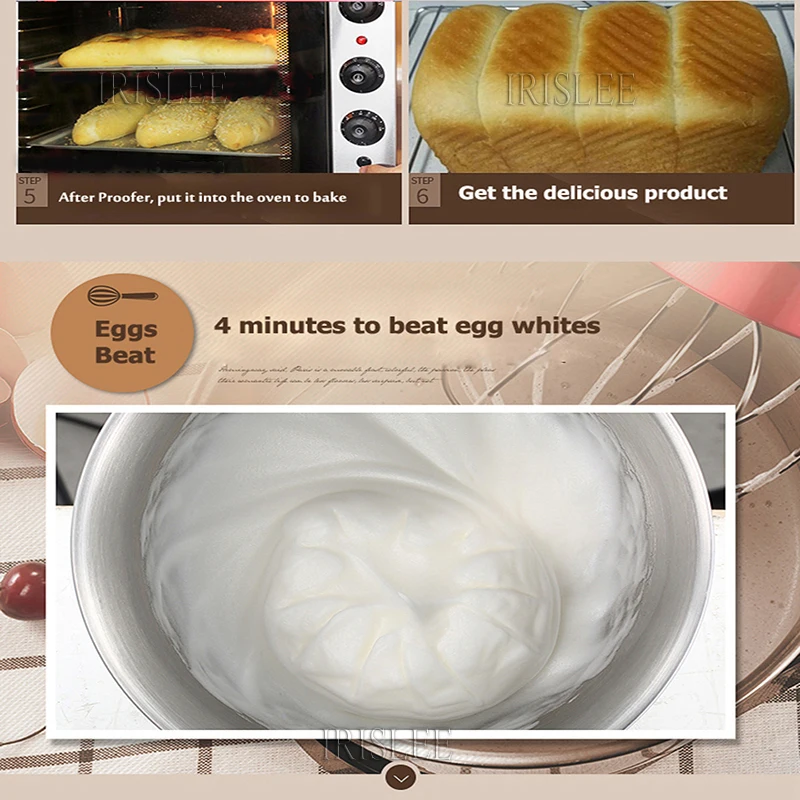 Кухонный миксер IRISLEE блендер тихий мотор венчик для кремовых яиц тестомес