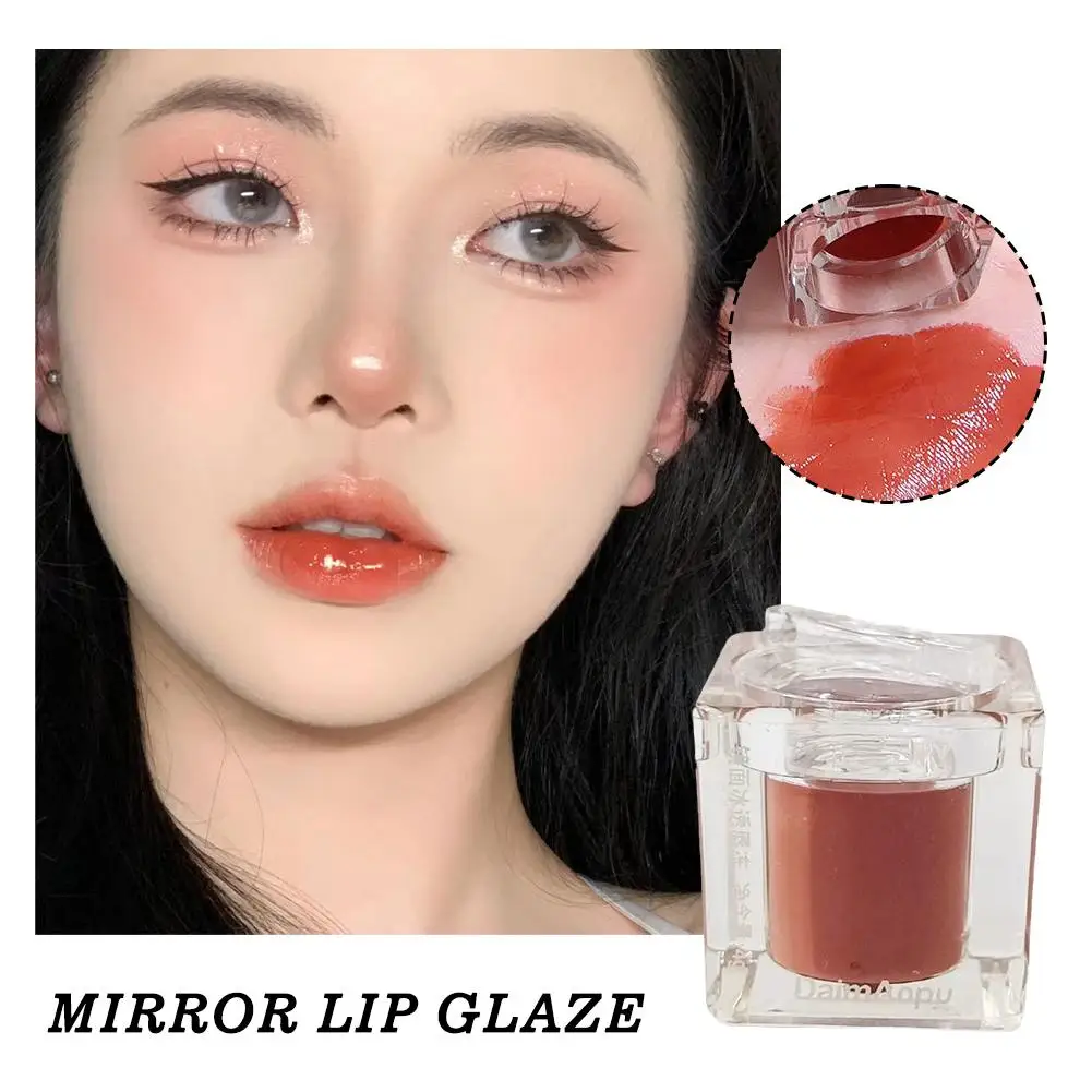 

Mirror Lip Glaze Lip Gloss Honey Lip Oil Crystal Jelly Liquid Makeup Glaze Moisturizing Lip Lips Lipstick Red Liquid Waterp S4K8