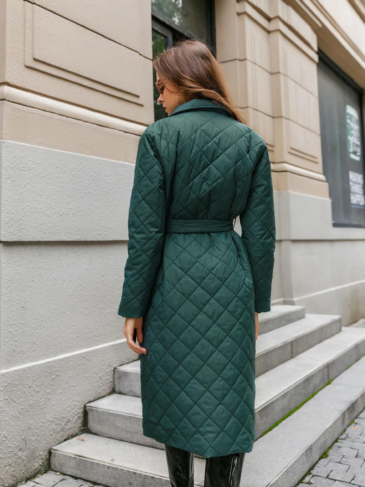 Women's Winter Coats 2022 Long Rhombus Padded Jacket Parka Nightgown Cheap Wholesale Free Shipping Warmth Fashion New