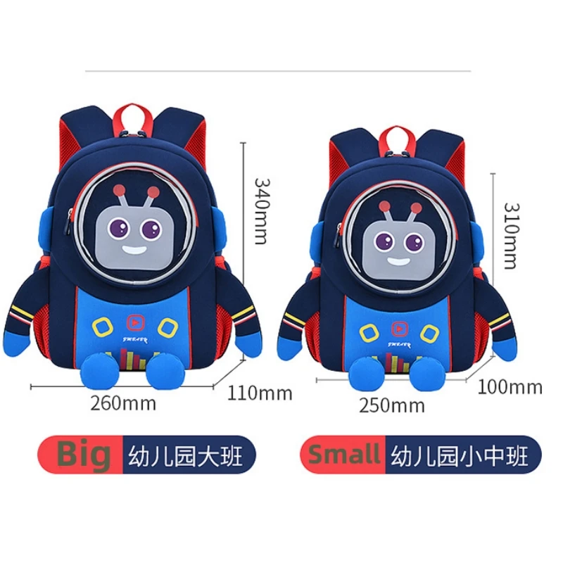 New Schoolbag Kindergarten Cartoon Book Bag Diving Material Lightweight Mini Backpack Children's Bag Anime Shoulder School