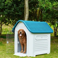 winter windproof medium dog house plastic pet kennel outdoor rainproof dog cage indoor puppy villa cat house