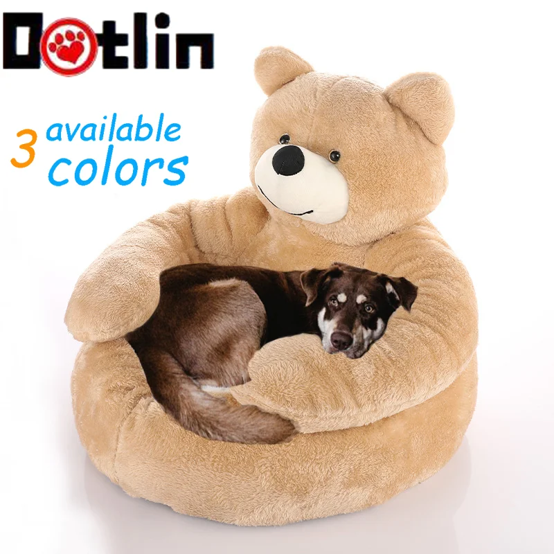 

Soft Pet Bed Winter Warm Cute Bear Hug Cat Sleeping Mat Plush Large Puppy Dogs Cushion Sofa Comfort Pet Supplies
