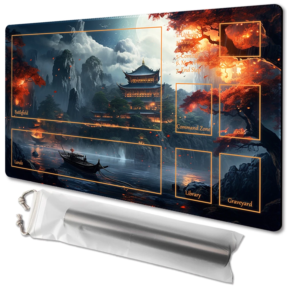 

Mountain fog loft - Board Game TCG Playmat Table Mat Game Size 60X35 CM Mousepad Compatible for MTG CCG