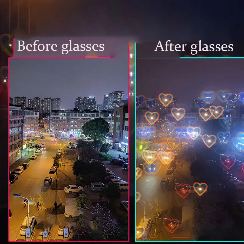 Очки с эффектами в форме сердца женские солнцезащитные очки дифракцией