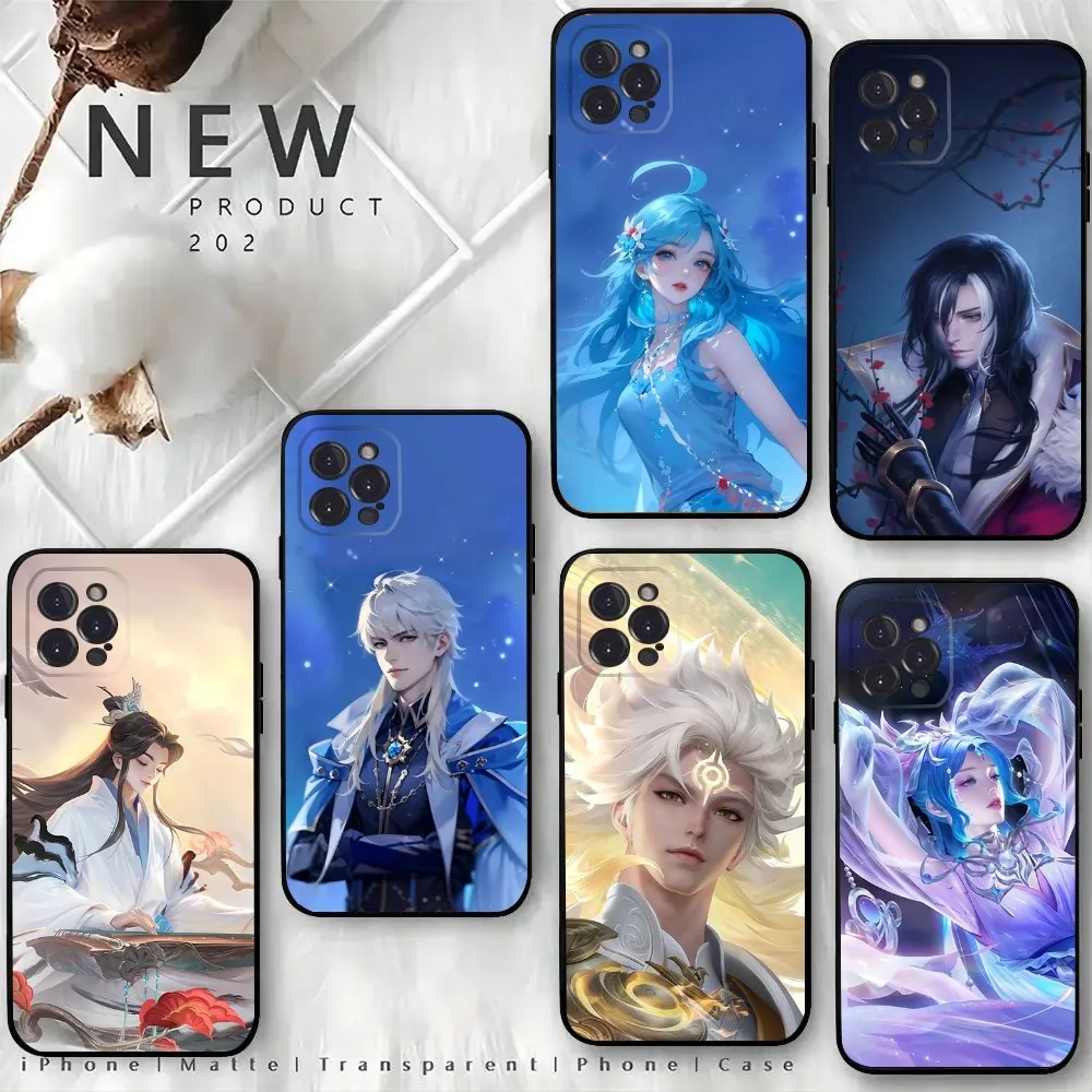 Чехол для телефона Game Honor of Kings iPhone15 14 13 12 Mini 11 Pro XR X XS MAX 6S 7 8 Plus силиконовый чехол