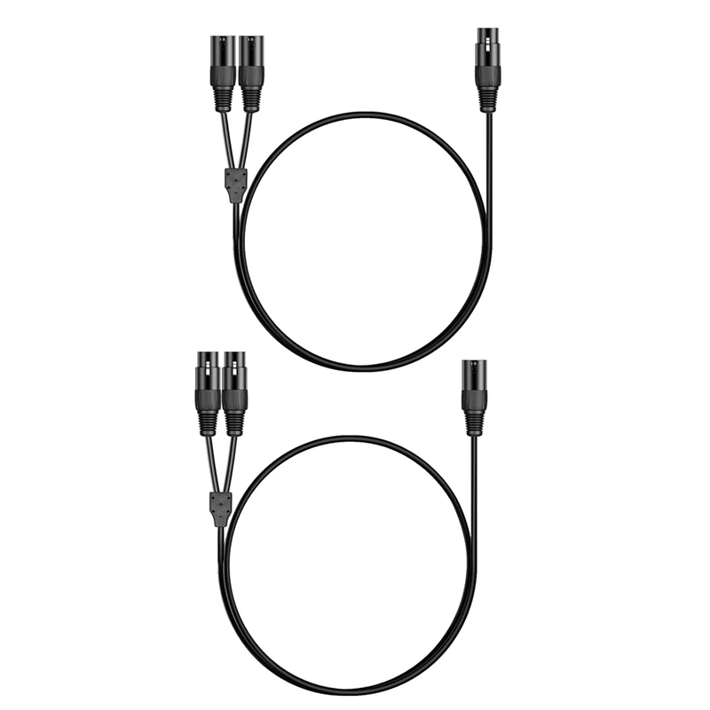

XLR Splitter Cable 3-Pin 1 XLR Patch Y Balanced Microphone Splitter Cable Adapter