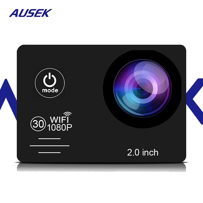 

AUSEK 1080p 30fps Cheapest Wifi Model Action Camera Full Hd Sports Cam Digital Camera Waterproof Dash Cam for Motorcycle
