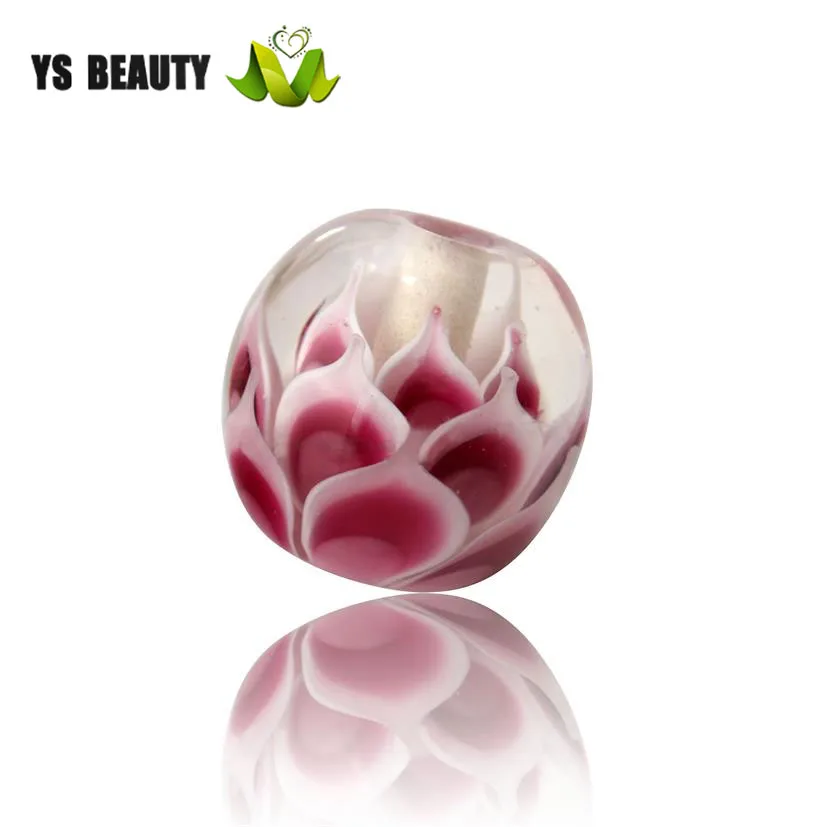 Стеклянные бусины розового лотоса, японские бусины лэмпворк, веревка ...