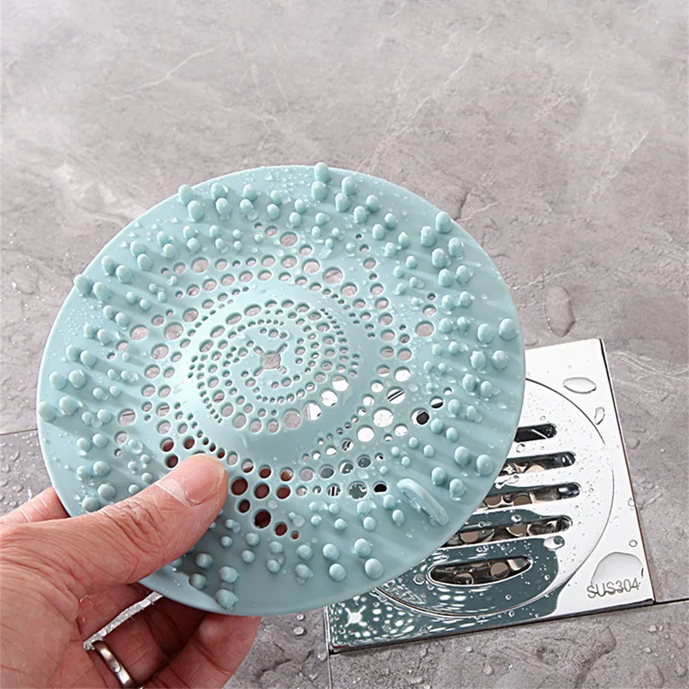 

Silicone Hair Catcher Sink Sewer Filter Shower Drain Cover Bathtub Strainer Universal Shower Cover Clog Bathroom Accessories