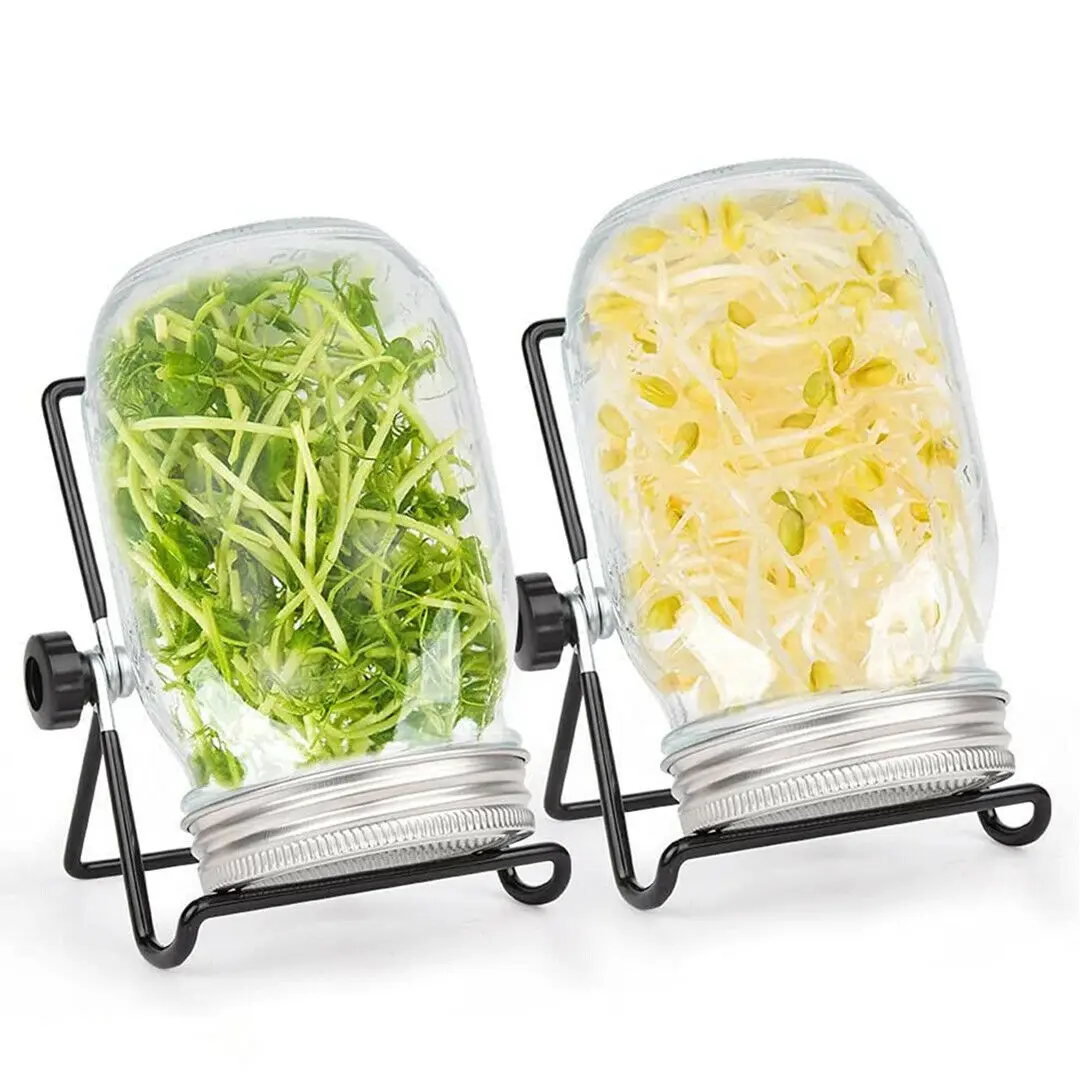 2 комплекта стеклянные банки с крышками и подставками