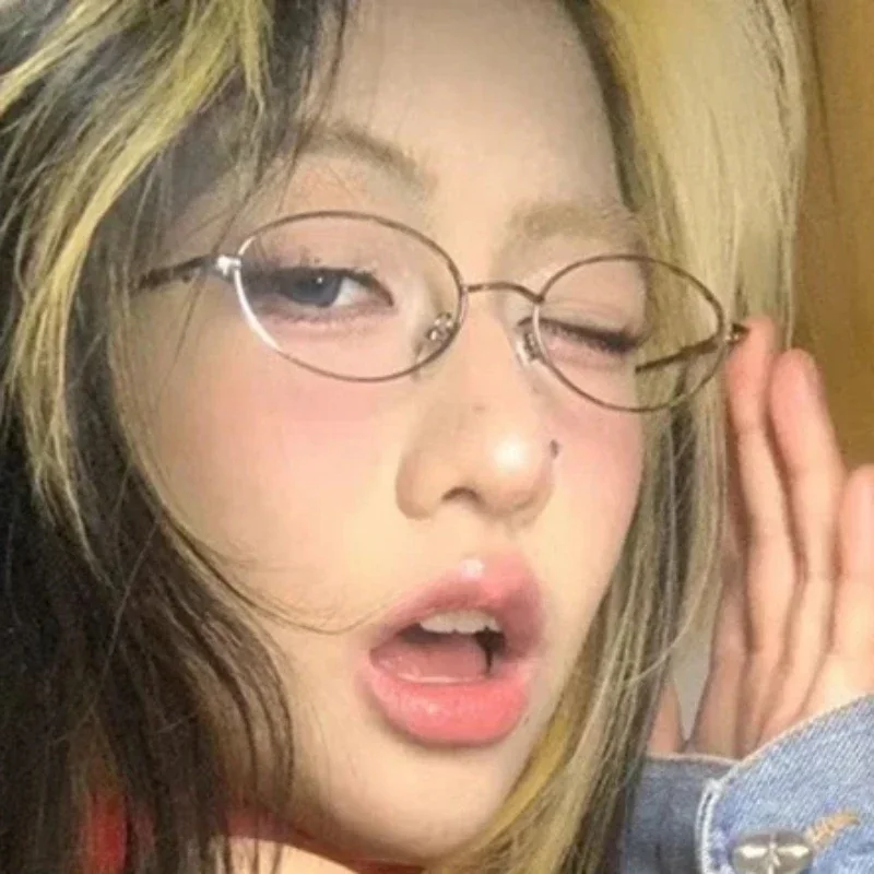 Новые металлические овальные очки для женщин и мужчин солнцезащитные с защитой