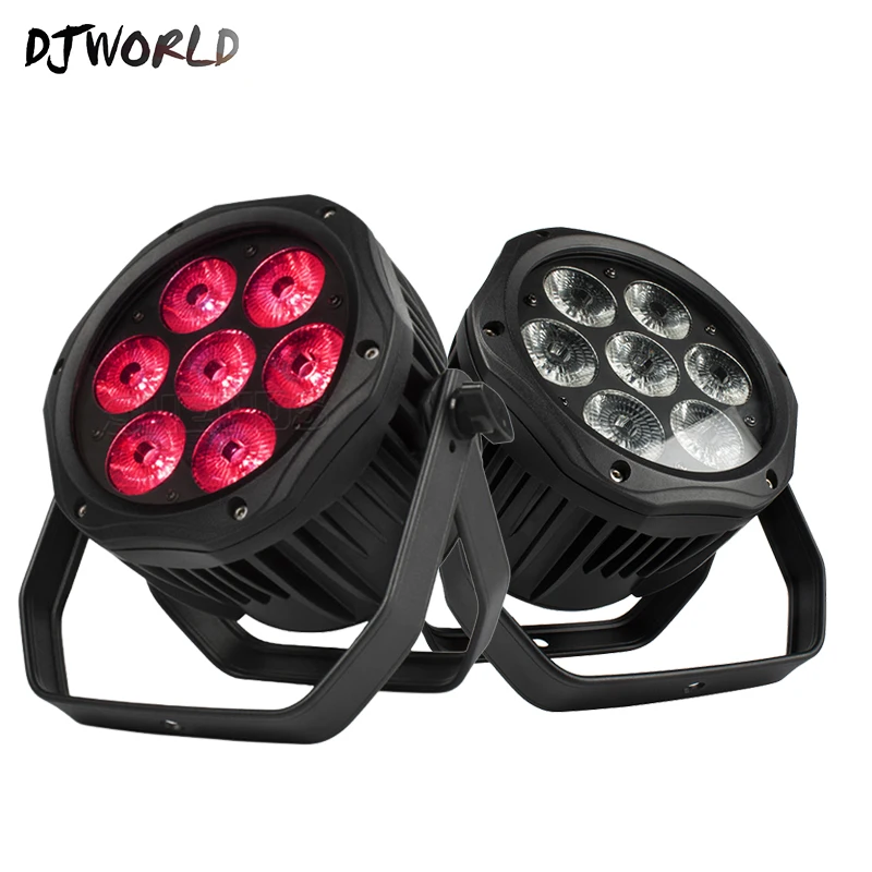 Водонепроницаемый светодиодный контроллер Par 7x18 Вт RGBWA UV IP65 DMX512 для улицы сцены