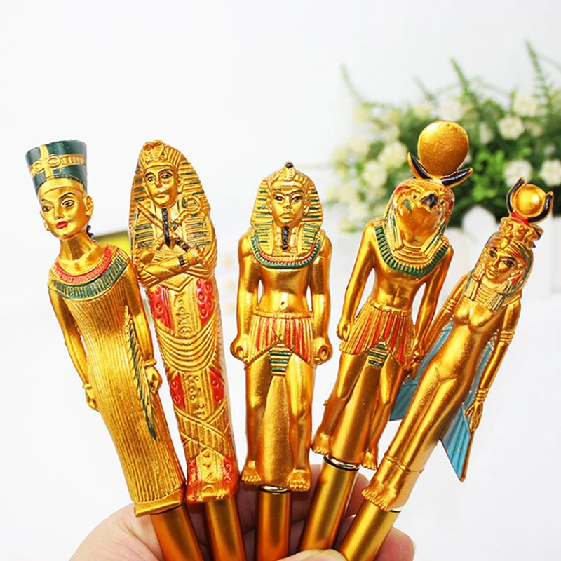 

1PC Office Ballpoint Pen Cute Ballpoint Pen Creative Student Ballpoint Pen Egyptian Character Pharaoh Craft Ballpoint Pen