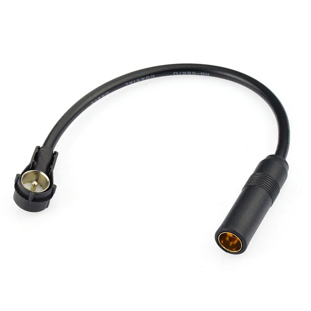 

Car AM FM DAB Radio Aerial Antenna Coax 30cm Adapter Lead DIN 41585 to ISO Plug for AUDI SEAT SKODA SMART VW Ford