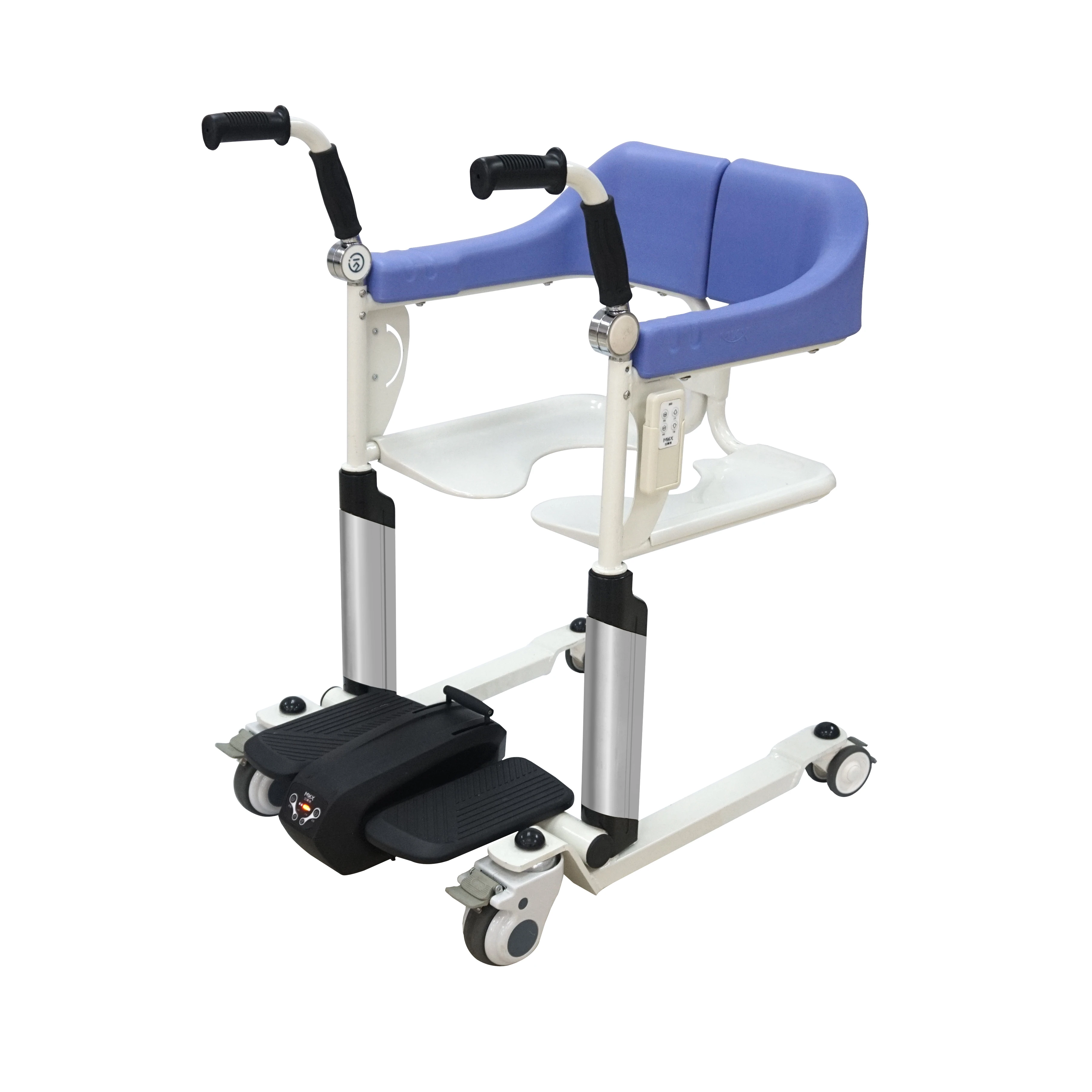 

multi-function mobile machine with bath toilet Home care commode chair Electric Patient Transfer Lift Wheelchair