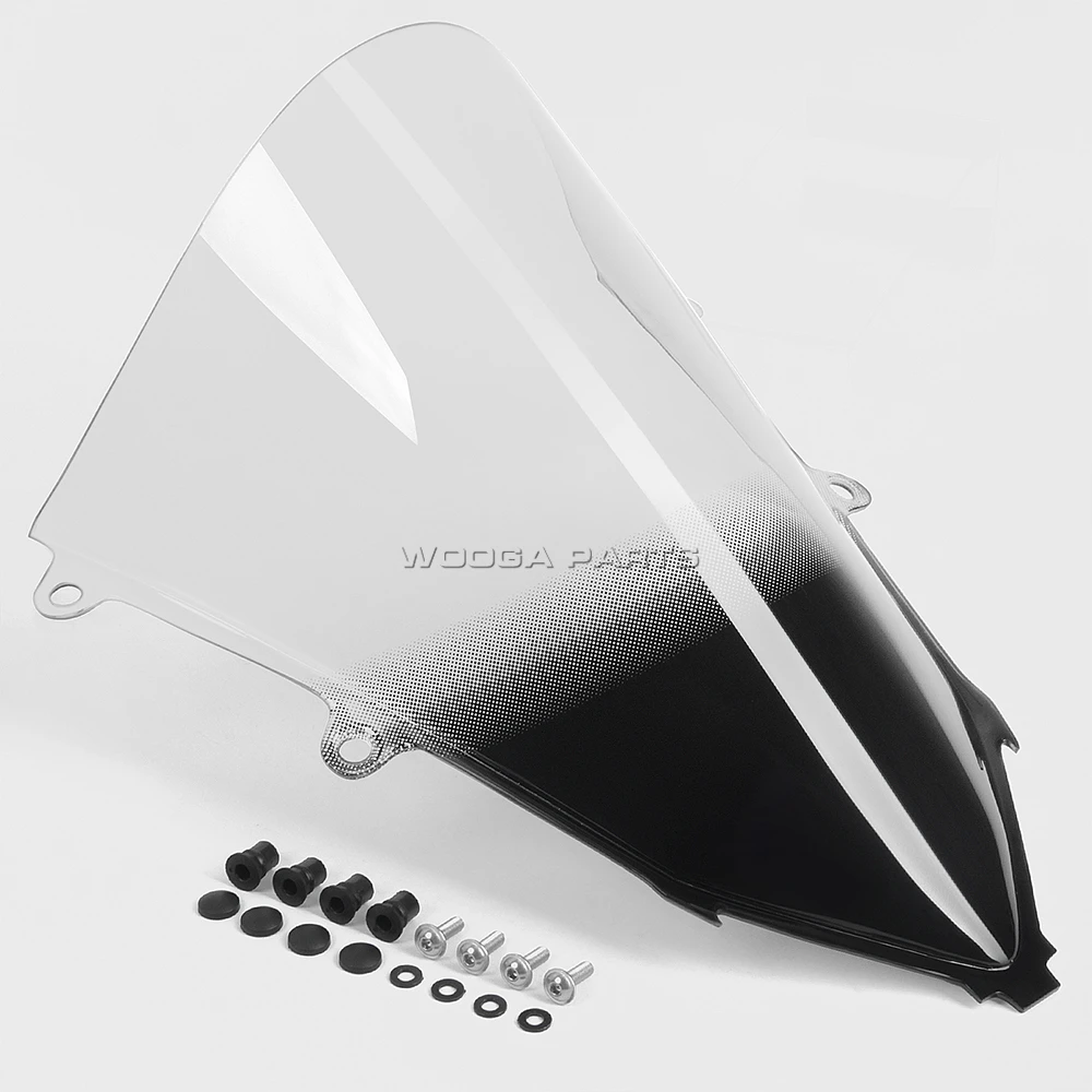 

# WOOGA CBR650R гоночное высокое ветровое стекло для Honda CBR650R 2019-2025 Sport Touring лобовое стекло двойной пузырьковый дефлектор серии CBR 650R