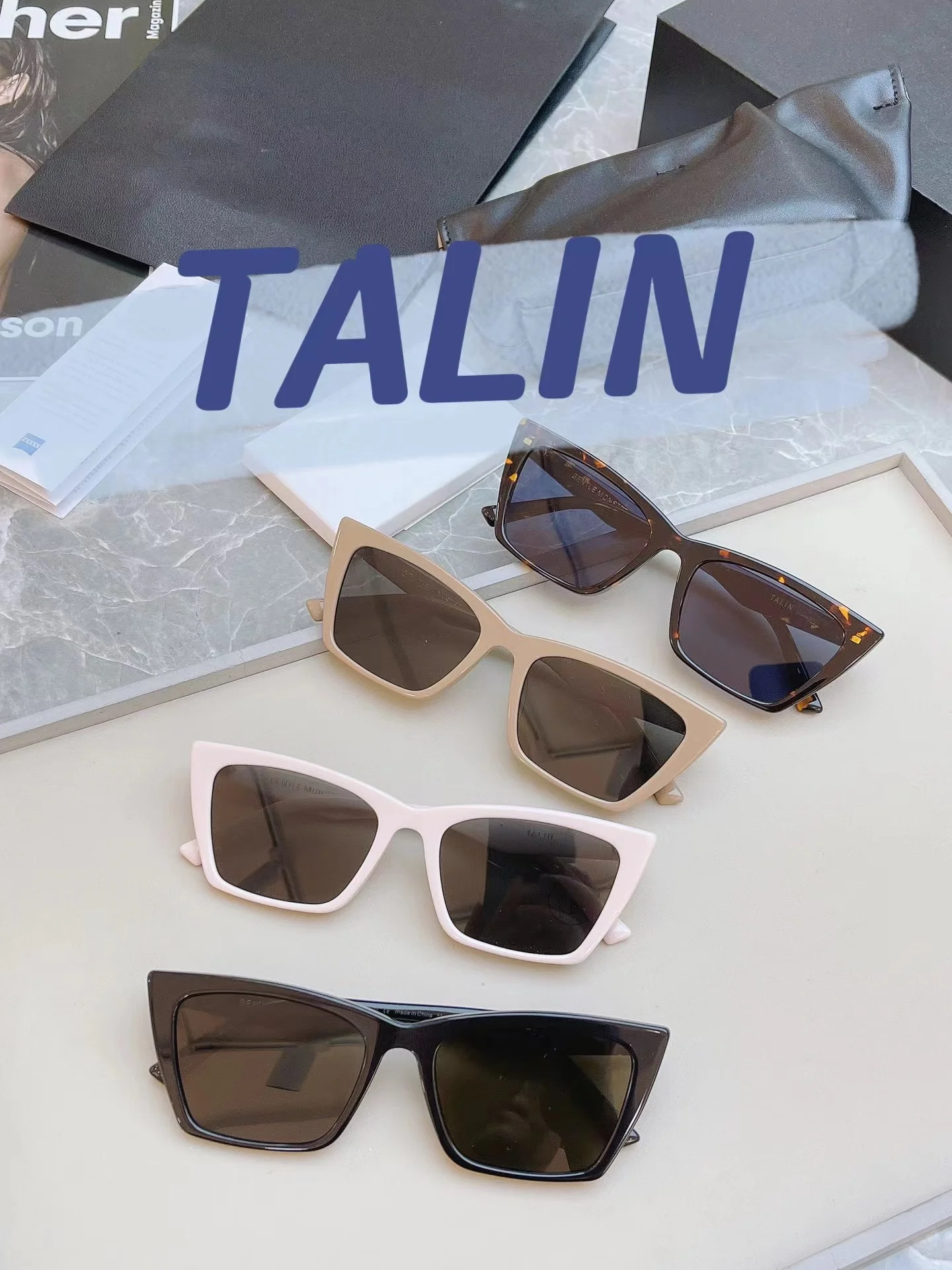 

New GENTLE TALIN Sunglasses Women For Men Luxury Designer Vintage UV400 Protection GM Brand Fashion The cats eye Glasses