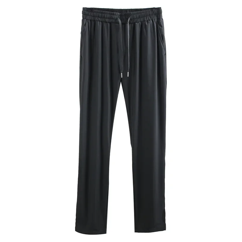 Recommended Item! Cooling Ice Silk Straight-Leg Casual Pants Plus Size For Men 500+ Cabinet Price Tag Wear |