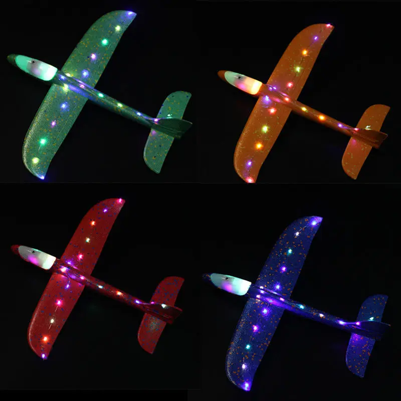 

Creative Foam Plane Glider Hand Throw Airplane Light Inertial EPP Bubble Planes Outdoor Launch Kids Toys for Children Boys Gift