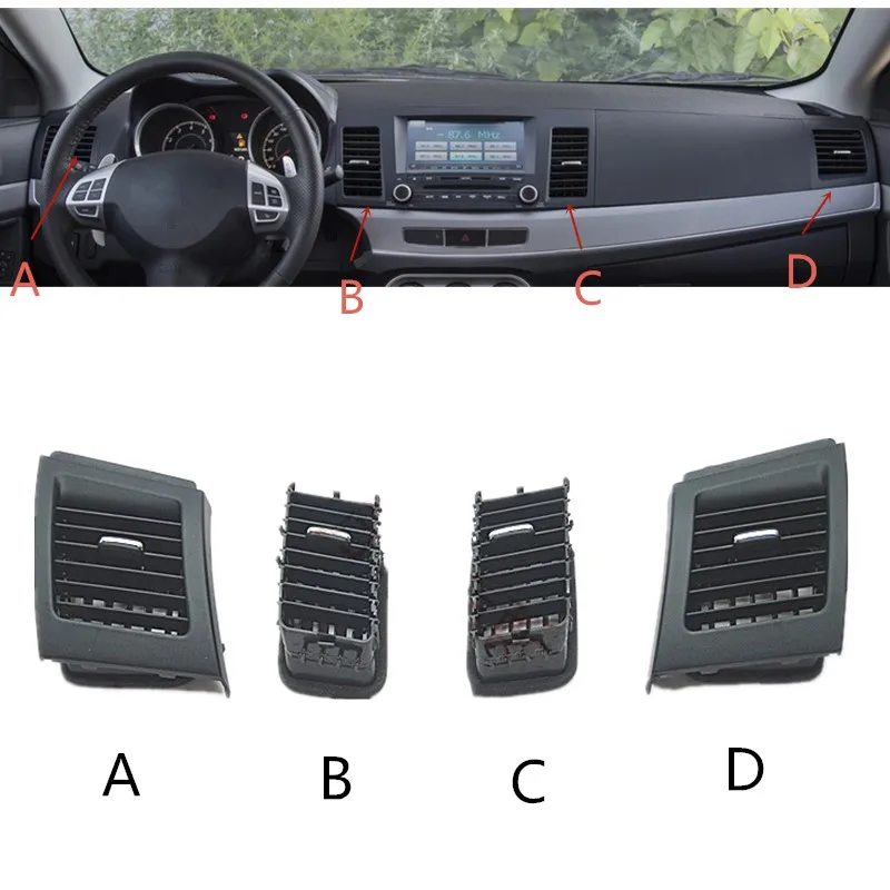 

Soarhorse Car Dashboard AC Air Conditioner Vent Outlet For Mitsubishi Lancer EX