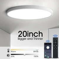 ultra thin led ceiling light modern 20inch large ceiling lamp for living room brightness dimmable ac85 265v panel light for room