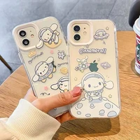 sanrio cinnamoroll cartoon phone cases for iphone 13 12 11 pro max mini xr xs max 8 x 7 se 2022 fashion transparent cover