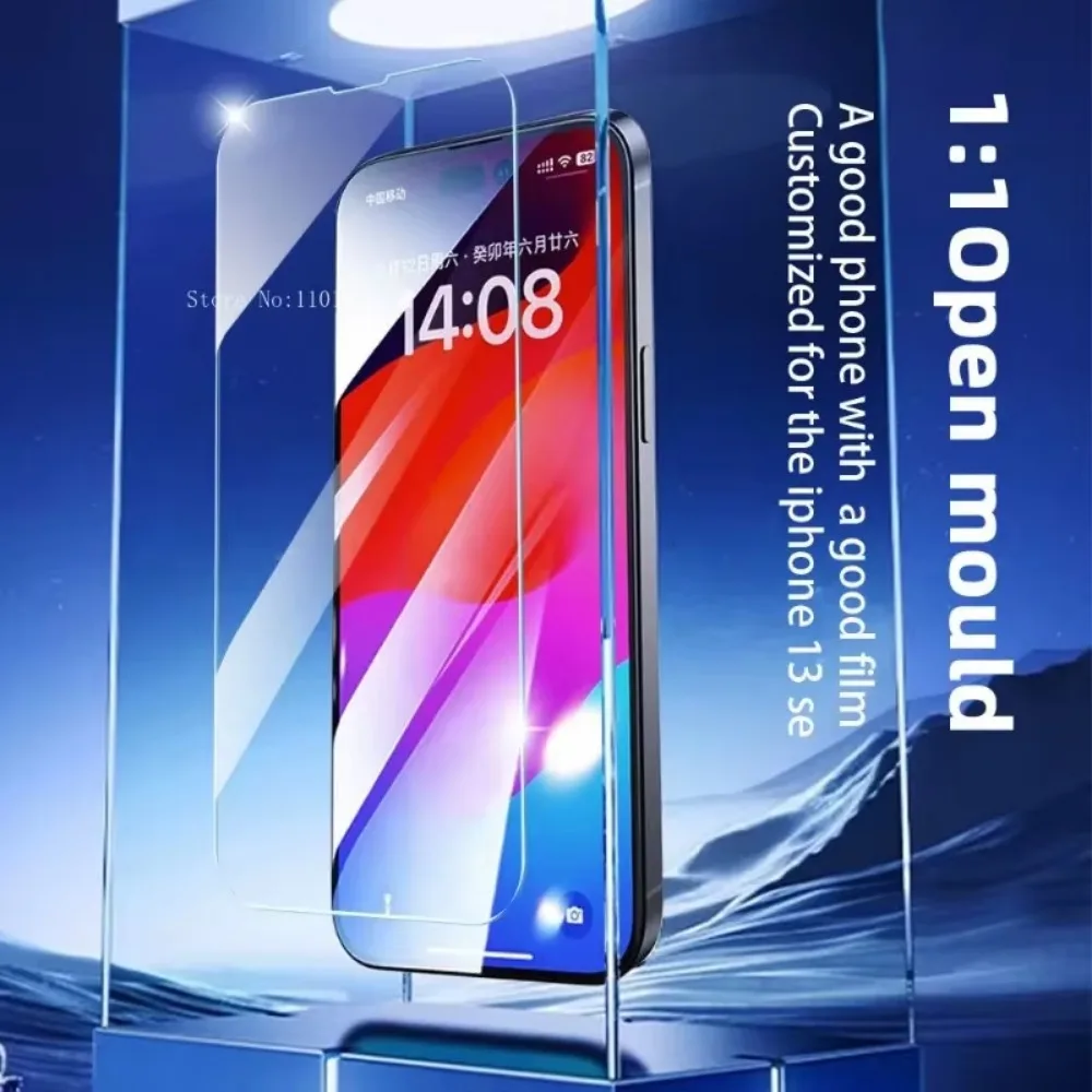 3 шт. стеклянная защитная пленка для смартфона iphone 16 15 14 Plus экрана телефона 13 Pro 12 11