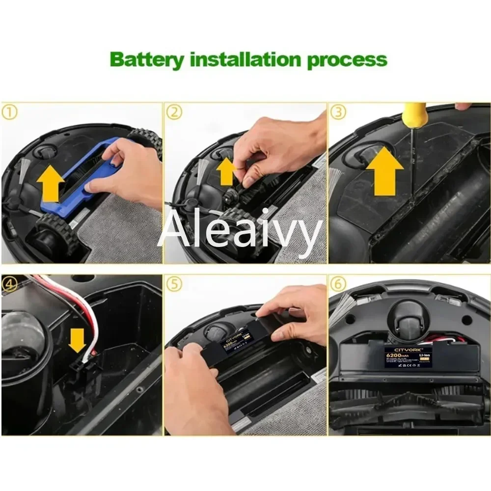 Сменный аккумулятор Mi Robot Vacuum-Mop 2S STYTJ02YM 6800 мАч 14 4 В для пылесоса Xiaomi Mijia LDS Conga 3290 3390