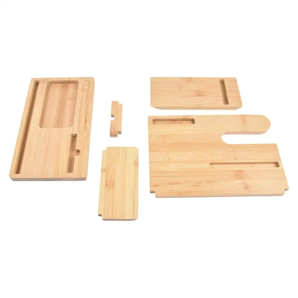 

Wooden Phone Docking Station Wood Charging Hub Key Holder Wallet Stand Watch Organizer Present For Dad Men Husband Male Him Birt