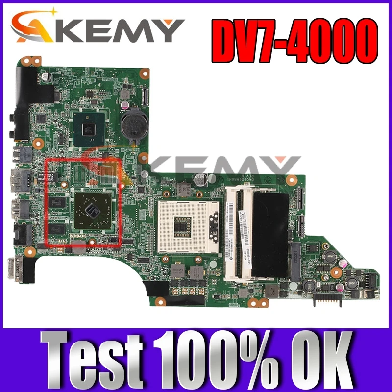 

630985-001 For HP DV7 DV7-4000 Laptop motherboard DA0LX6MB6H1 100%FULL teste OK