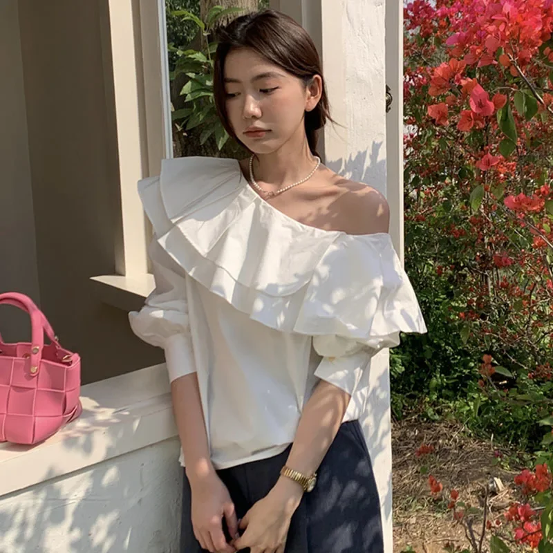 Оптовая продажа осенняя винтажная элегантная лоскутная рубашка с нерегулярными