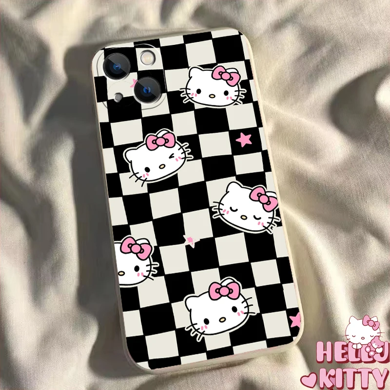 

Чехол Hello Kitty kuromi для iPhone 14 Pro Max 12 13 14 Pro 12 13 Mini X XR XS Max 6 6S 7 8 Plus SE 2020, чехол из ТПУ