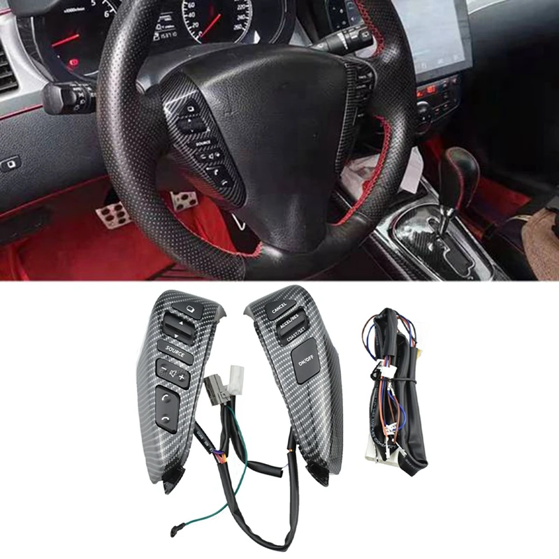 

Car Steering Wheel Switch Button Cruise Control Button for Nissan Sentra Livina Almera Versa Note 25550-3DA6A