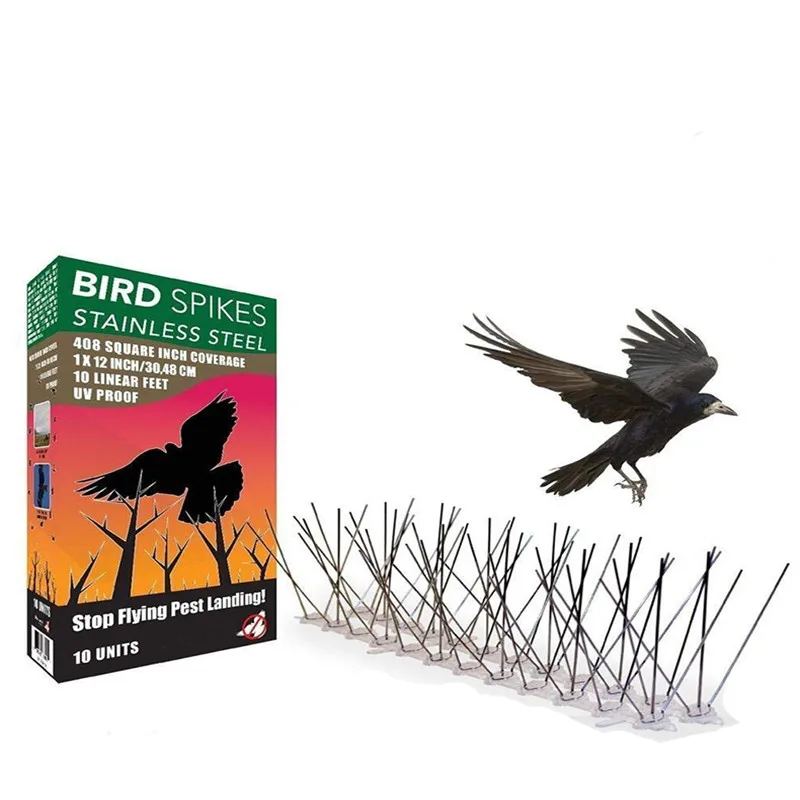 Hot Sale Plastic Repeller Bird and Pigeon Spikes Deterrent Anti Bird Stainless Steel Spike Strip Bird Scarer Repeller for Pigeon
