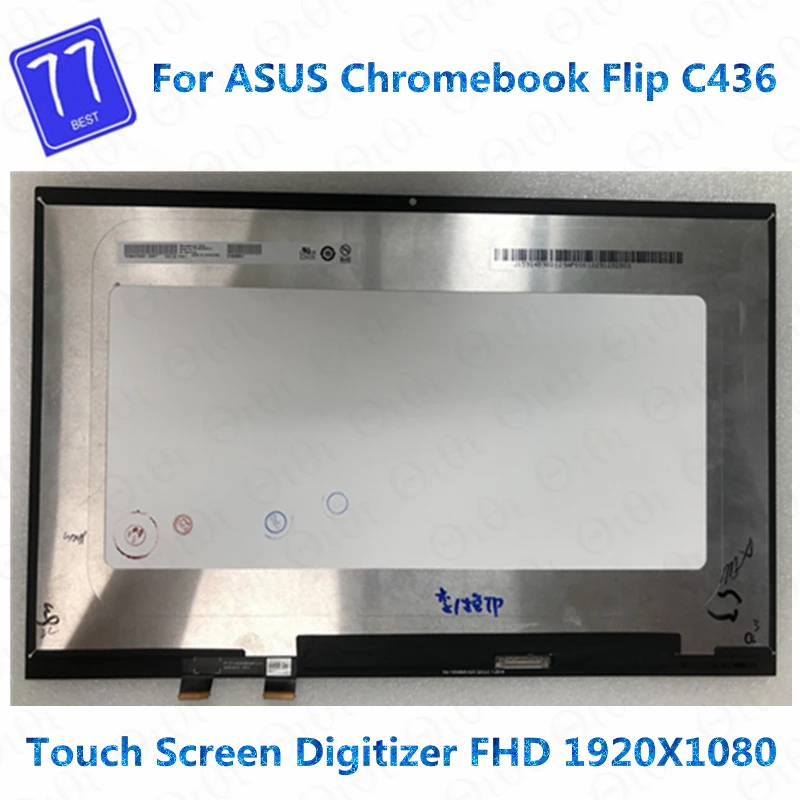 

Original 14 inch FHD 1920X1080 LCD Assembly For ASUS Chromebook Flip C436 Laptop LCD Display Touch Screen Digitizer