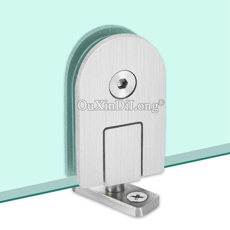

Brand New 2PCS 304 Stainless Steel Swivel Hinges Shopping Mall Display Glass Cabinet Hinges 360° Freely Rotary Hinges for 6~10mm