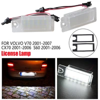 2pc canbus led number license plate light tail lamps fit for volvo xc70 xc 70 90 s60 s80 v70 2001 2007 car accessories