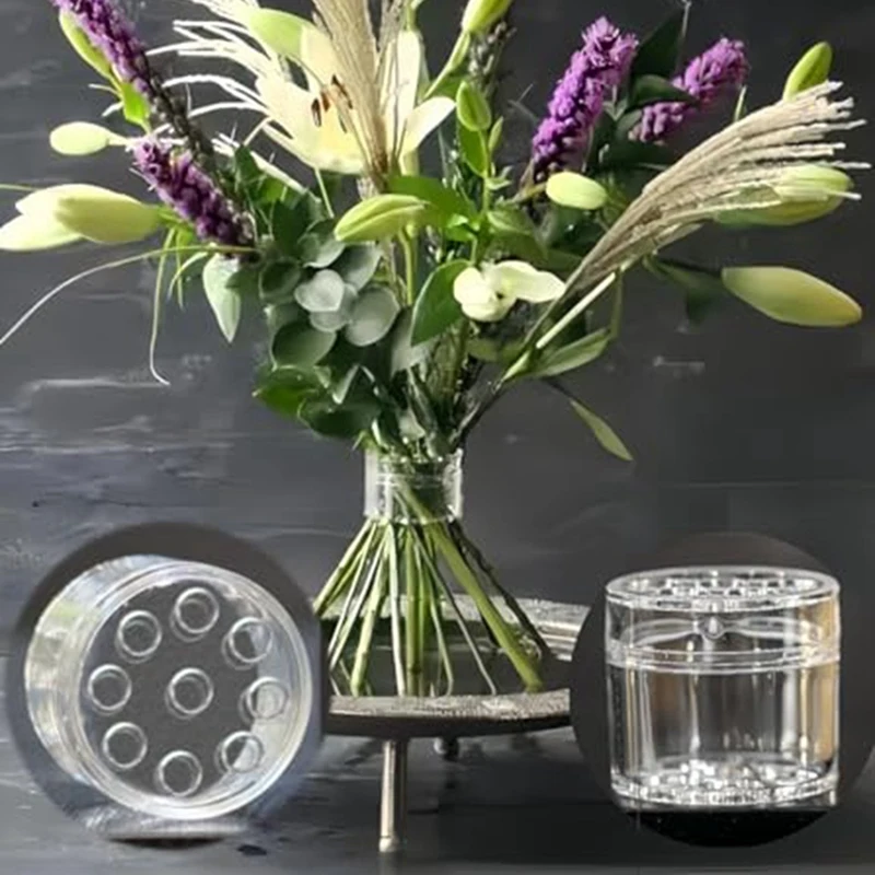 Держатель для стебля Ikebana на спирали прозрачная многоразовая Цветочная сетка