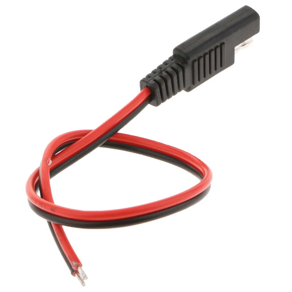 Brand New 10A 30cm Red Black SAE 18AWG DC Power Automotive DIY Connector Cable Adaptor Wire Power Adapter images - 6