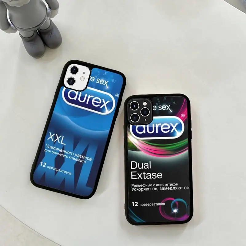 

Sexy condom box Phone Case Silicone PC+TPU Case for iPhone 11 12 13 Pro Max 8 7 6 Plus X SE XR Hard Fundas